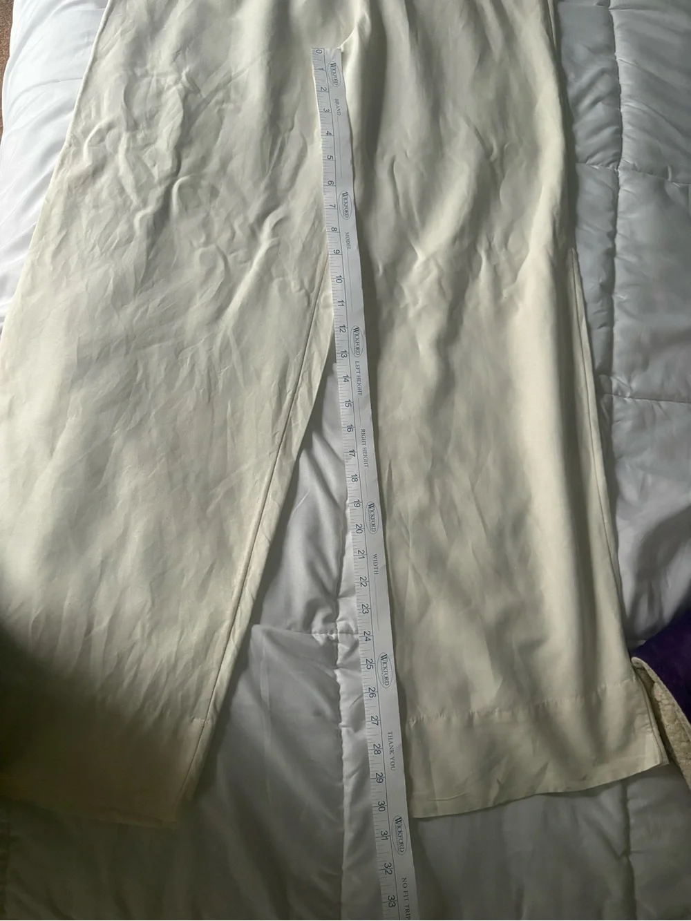 H & M Linen Blend Cream Pants